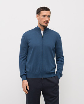 Canali Blue cardigan MK02459C0022