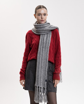 Woolrich Gray scarf with wool CFWWAC2038FRUF0766