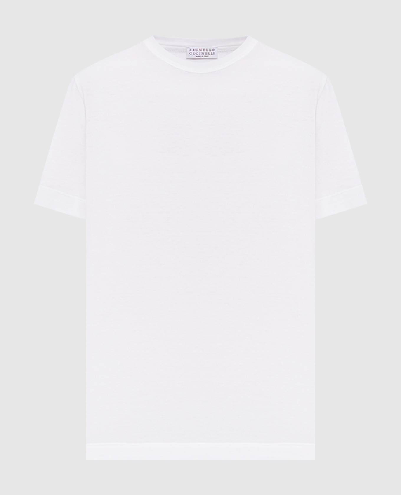 White T-shirt with chain