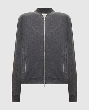 Peserico Gray sports jacket with lurex A12576J002355
