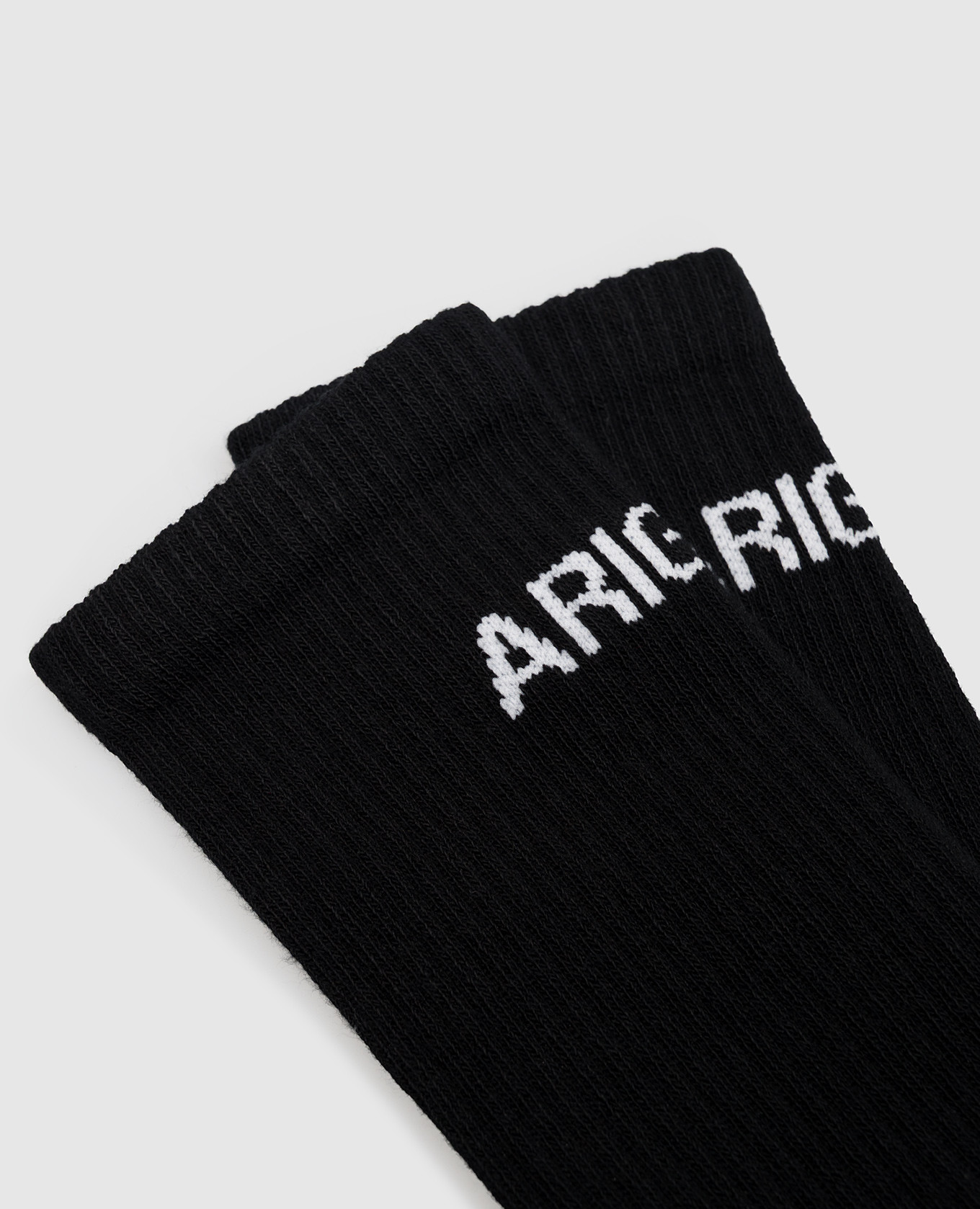 Black socks with logo pattern Axel Arigato 2