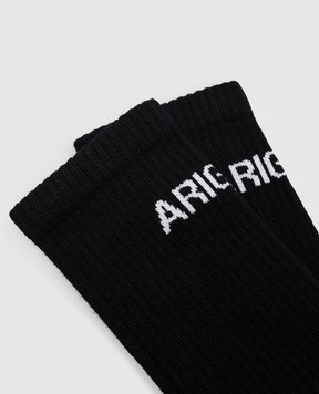Axel Arigato Black socks with logo pattern X2661001