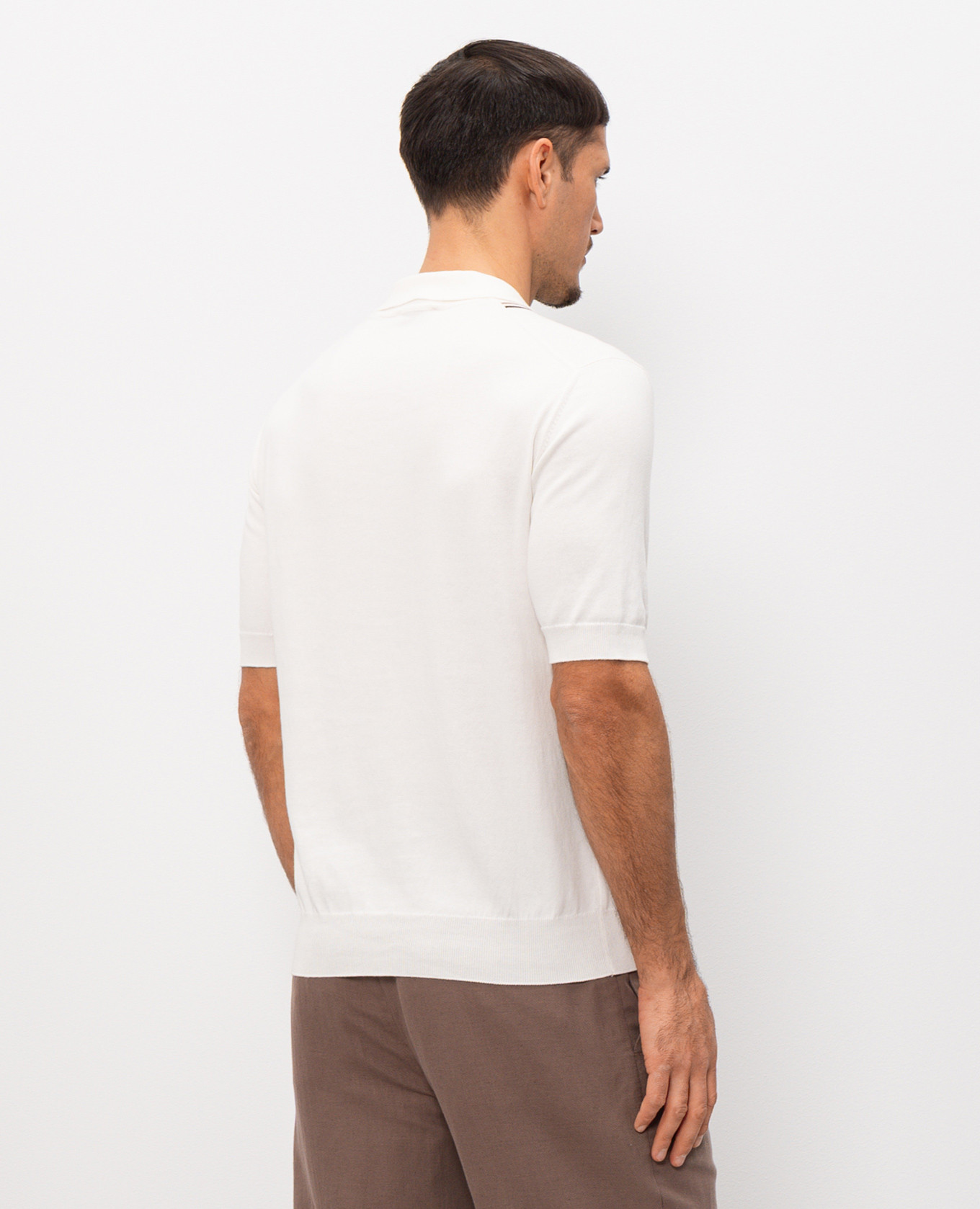 Ivory polo shirt Cashmere&Whiskey 4