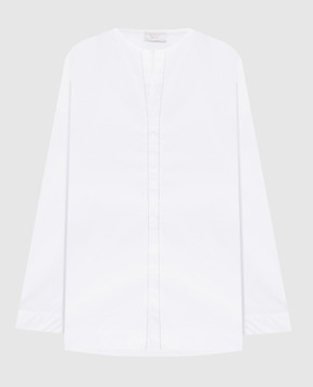 Peserico White blouse with monil chain S0653408928
