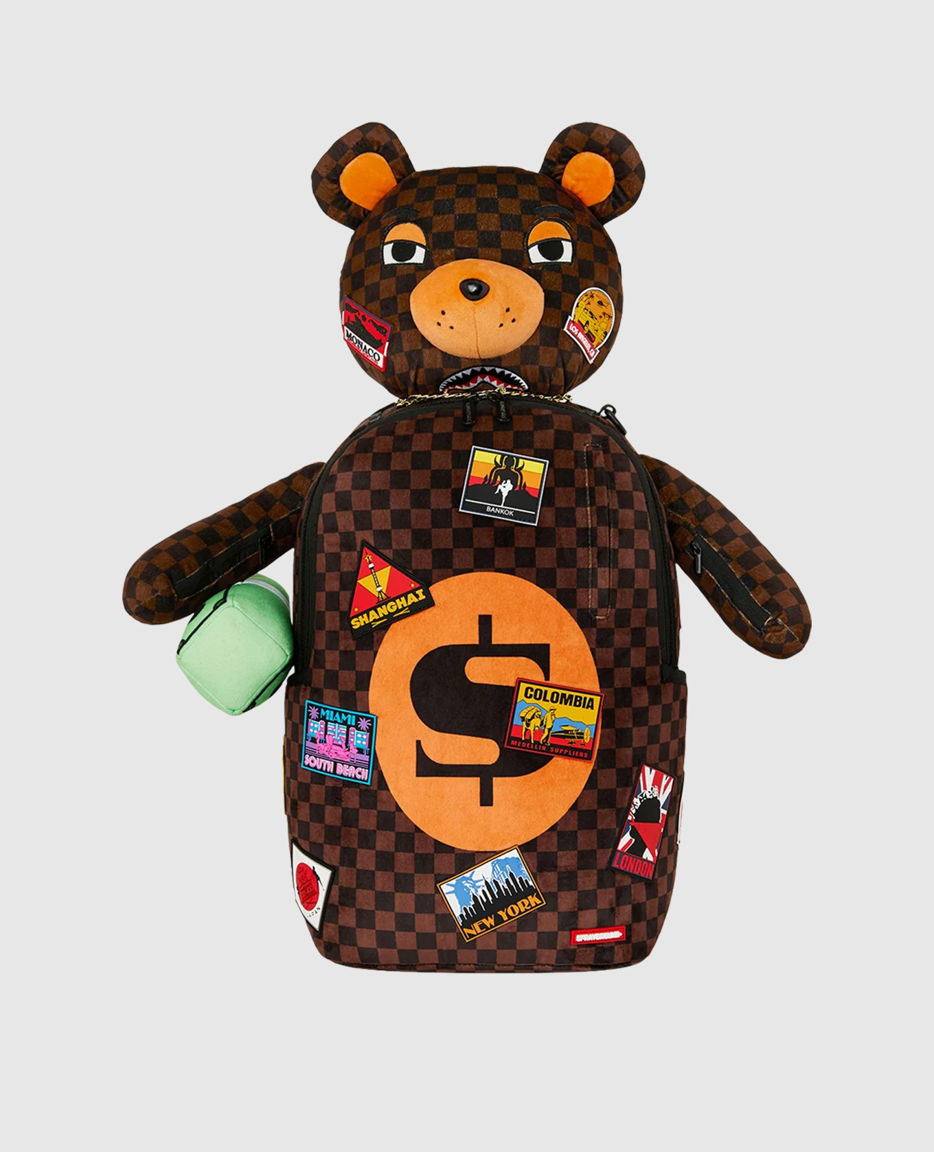 Children's brown backpack BEARPACK GLOBAL MOGUL Sprayground