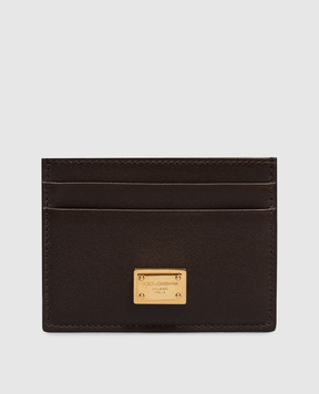 Dolce&Gabbana Brown leather cardholder BI0330A9S25