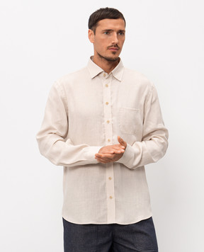 Sease Beige hemp shirt SI030TN359
