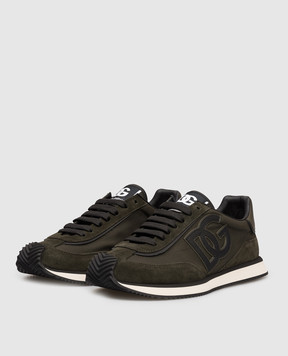 Dolce&Gabbana DG Cushion khaki combo sneakers CS2288A0126