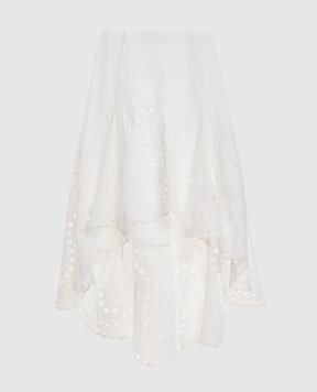 Charo Ruiz White asymmetric skirt Finn 263402