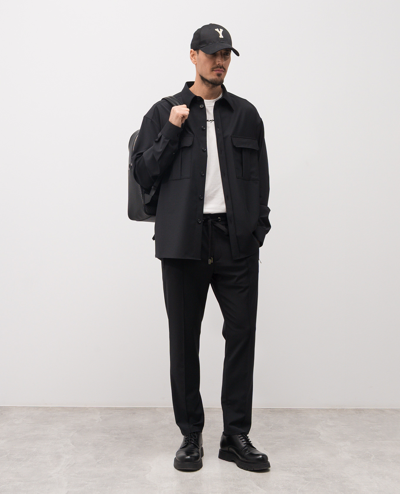 

Black shirt with wool Dolce&Gabbana