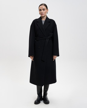 Juun.j Black double-breasted wool coat JW5Y30W515