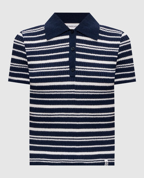 Simkhai Averie blue striped polo shirt 2262215K