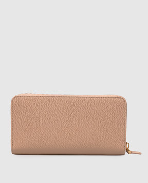 Valentino VLogo Signature Beige Leather Wallet 9W2P0BB3SNP