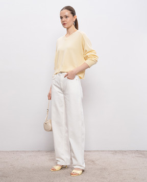 Loulou de Saison Yellow ANZOR cashmere pullover ANZORLDS