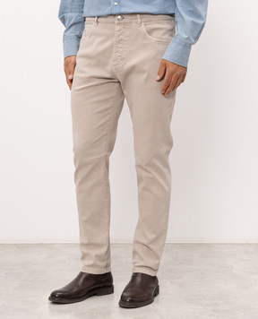 Brunello Cucinelli Grey jeans with emblem M277PX1290