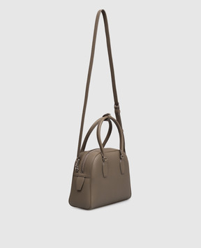 The Row Brown leather tote bag India 10.00 W1734L129