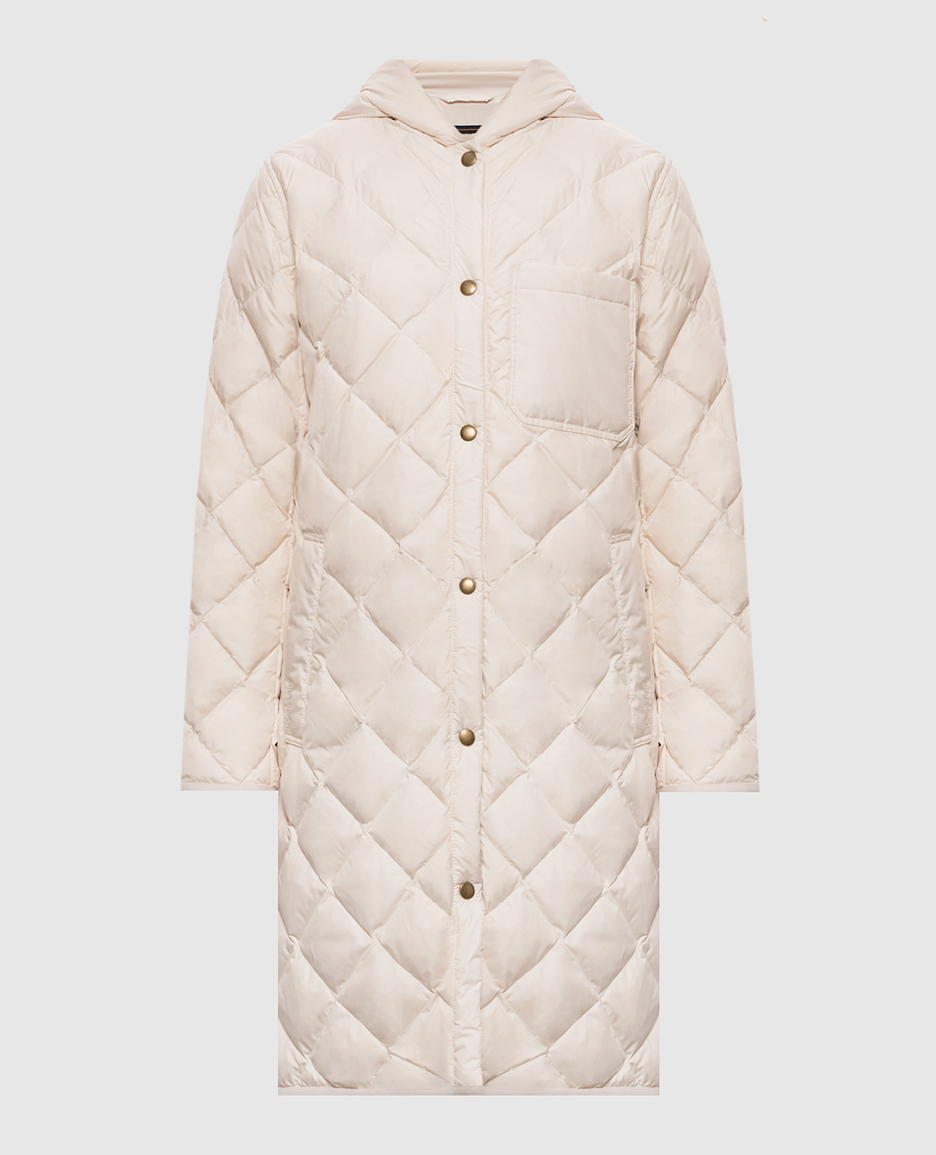 Beige quilted down jacket Woolrich