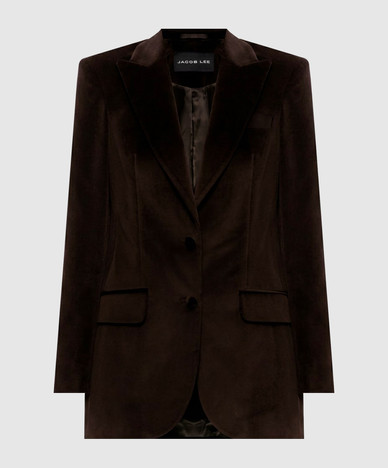 Brown velvet jacket
