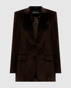 Jacob Lee Brown velvet jacket WWB0045AW26VCP