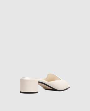 Jimmy Choo DINA ivory leather mules DINA45NAP