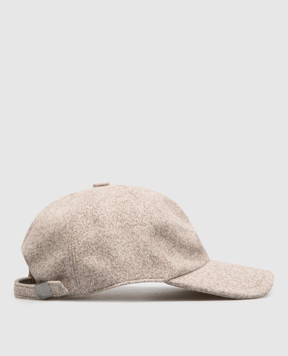 CAPOBIANCO Beige wool cap 21MC1FS00