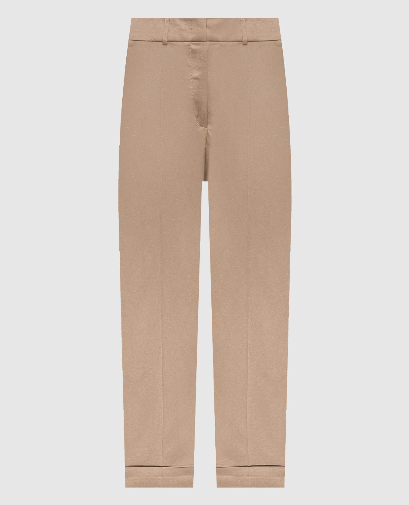 Beige linen pants