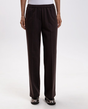Peserico Brown sweatpants P04035J000081