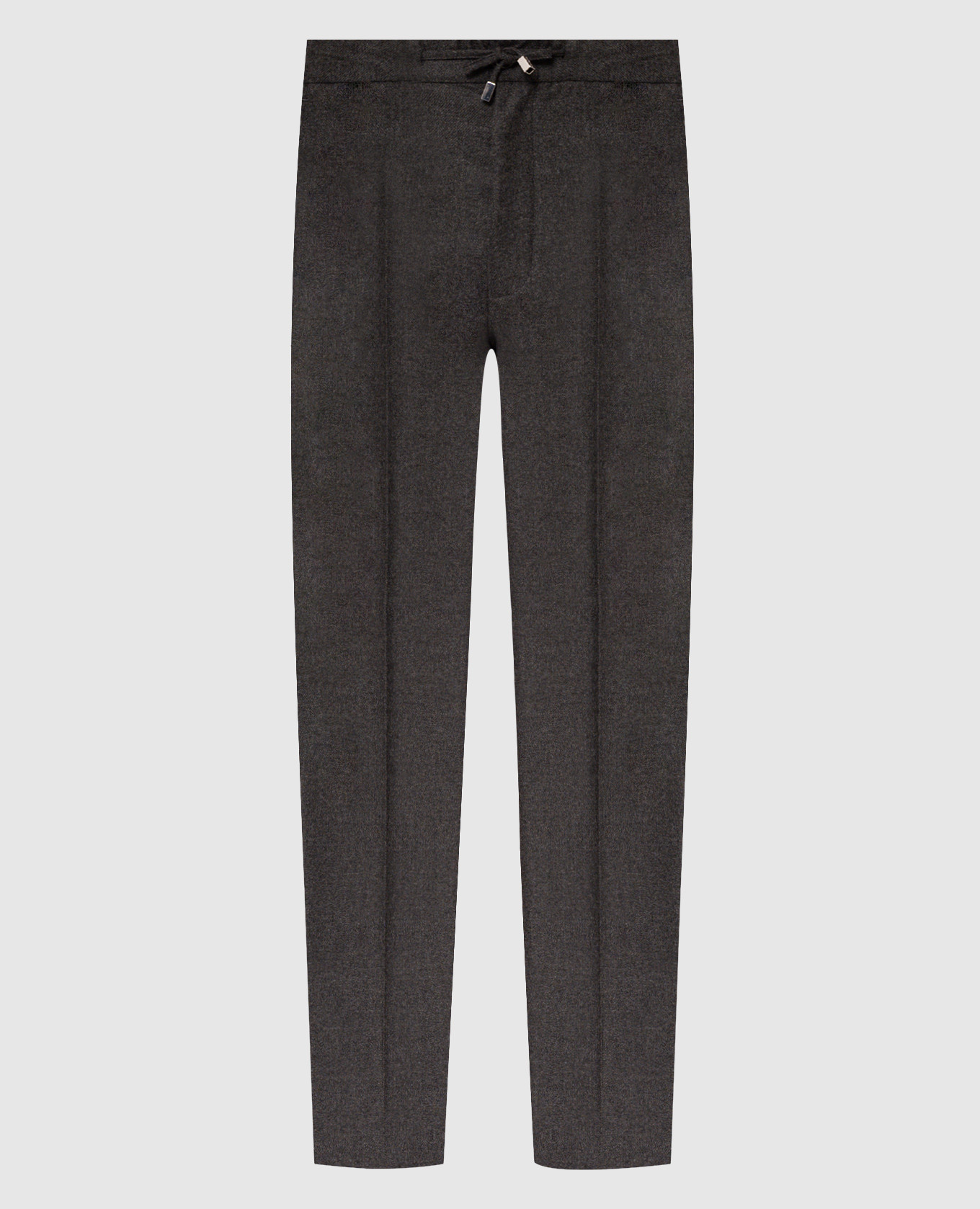 Gray wool and cashmere pants