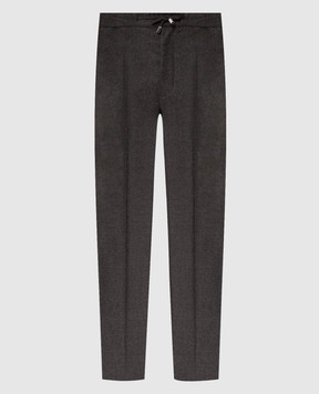 Enrico Mandelli Gray wool and cashmere pants GYMP015804