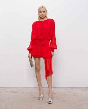 Giuseppe Di Morabito Milano Red silk mini dress 06SSDR72816500