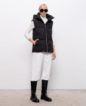 MooRER Black down vest FUENTE FUENTESTP