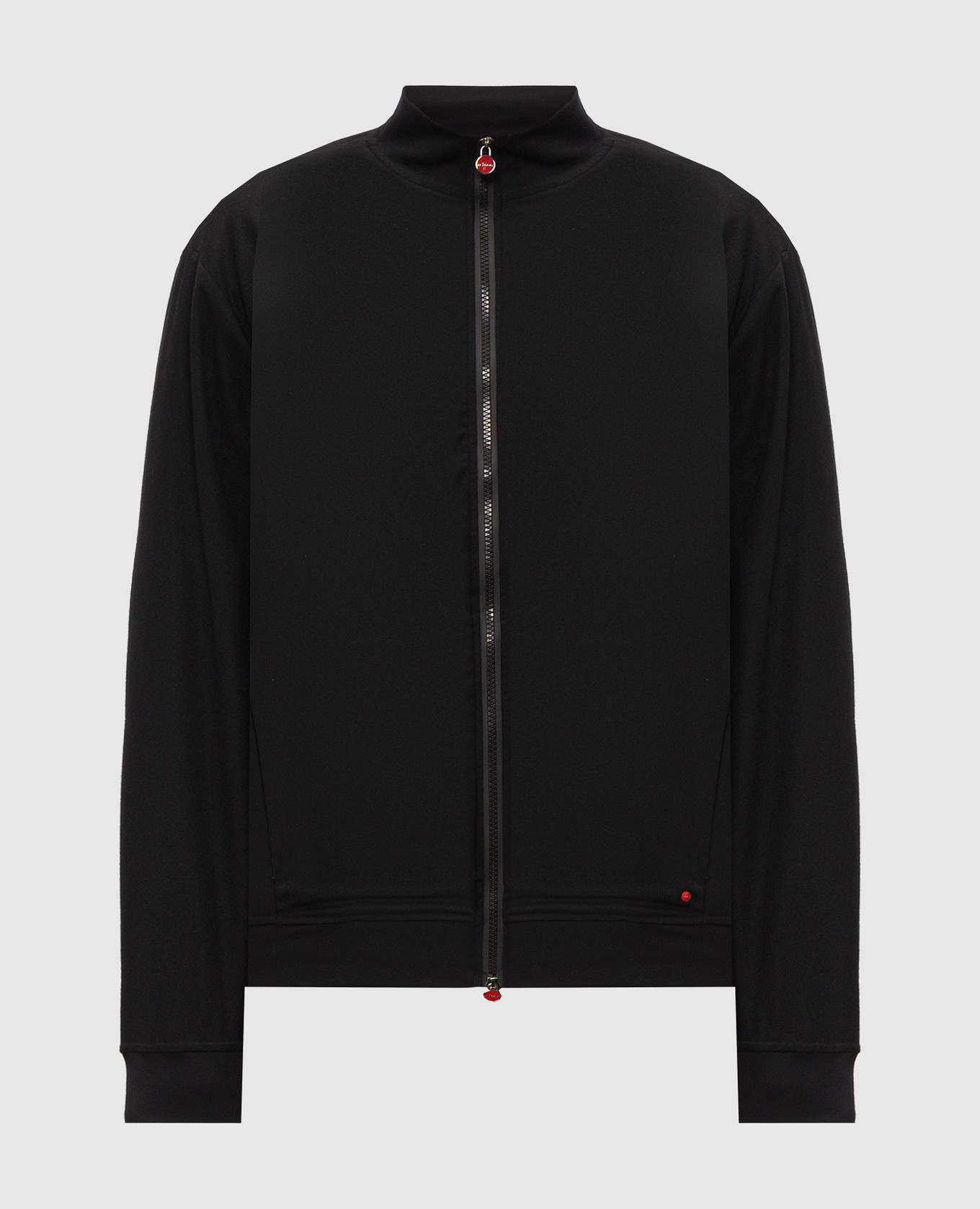 Giacca sportiva nera in lana e cashmere