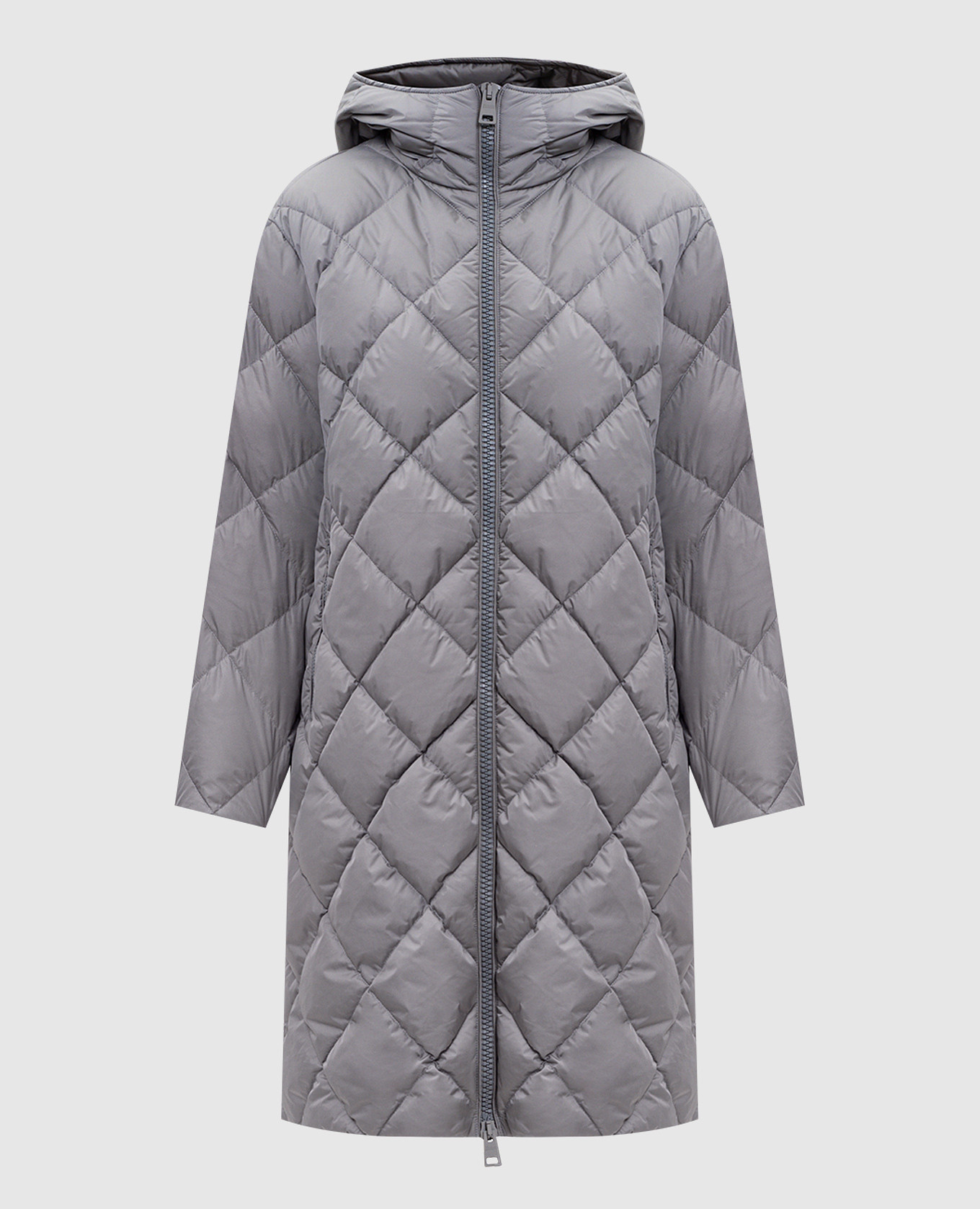 

Grey down jacket with logo Herno