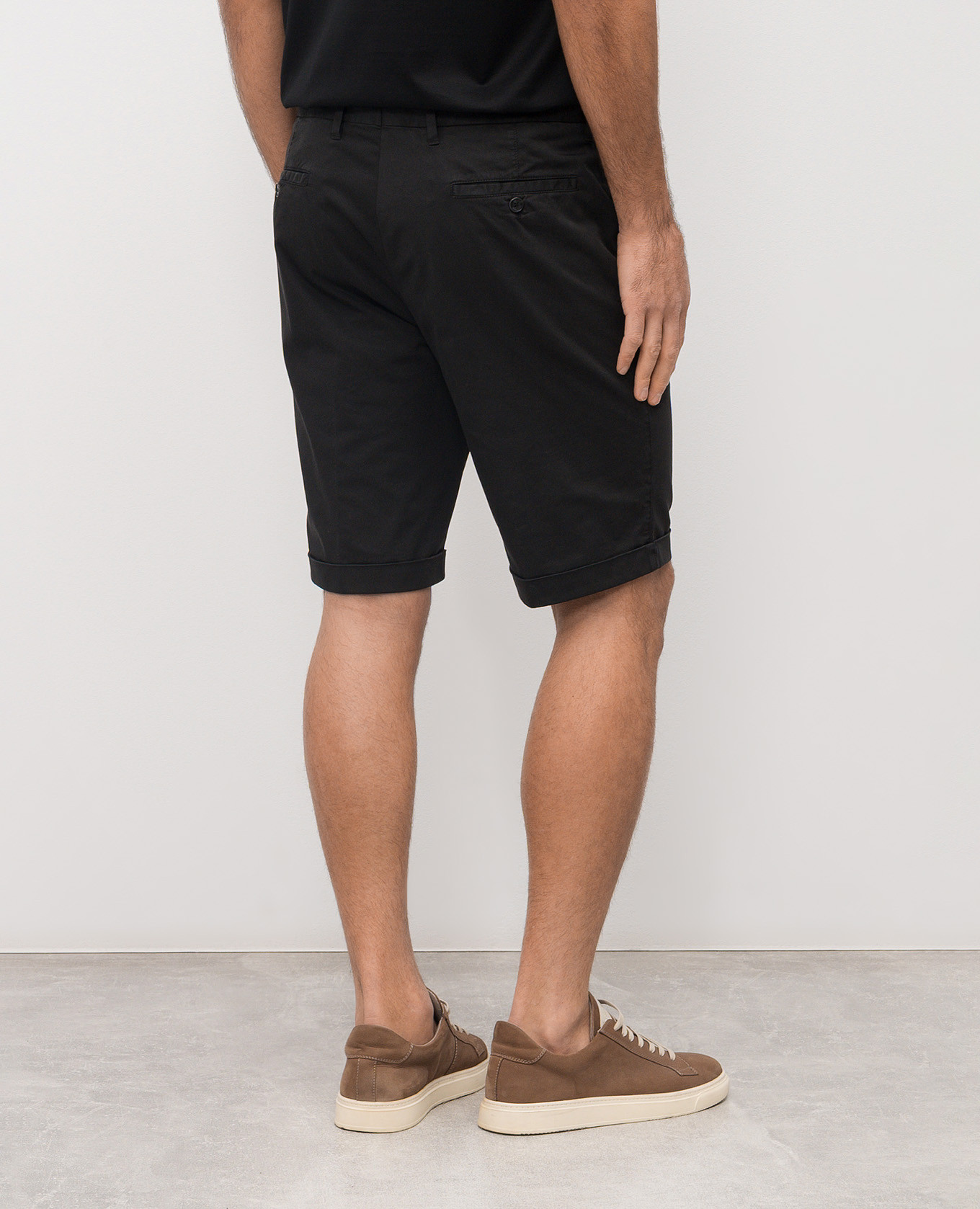 Black shorts with lapels Enrico Mandelli 4