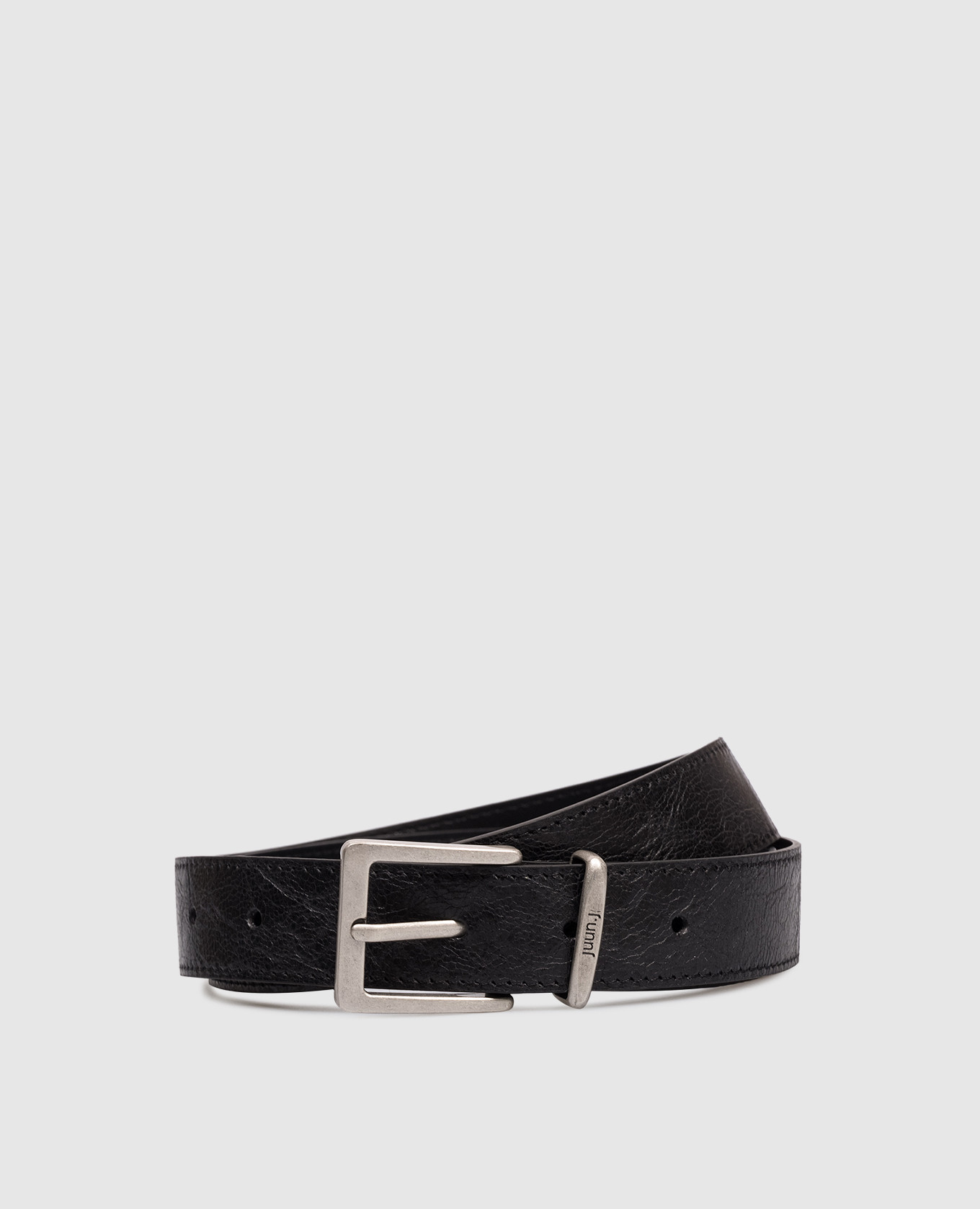 

Black leather belt Juun.j