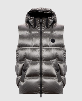 Moncler Fluidite grey down vest L20931A001195993C