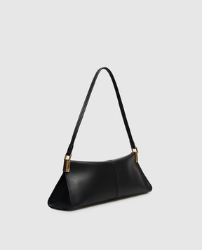 Balmain Black leather trapeze bag 64-83 HN0AE095LMRK