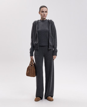 Max Mara FIABE gray cashmere pants MXMFIABE