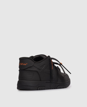 Off-White Out Of Office Molded Black Sneakers OMIA189S26MAT001