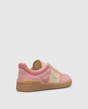 Valentino Upvillage pink suede sneakers with logo 8W2S0IL9LAL