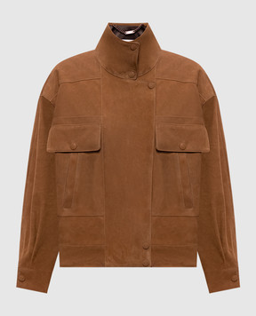 Babe Pay Pls Brown suede jacket 2614SUEDE