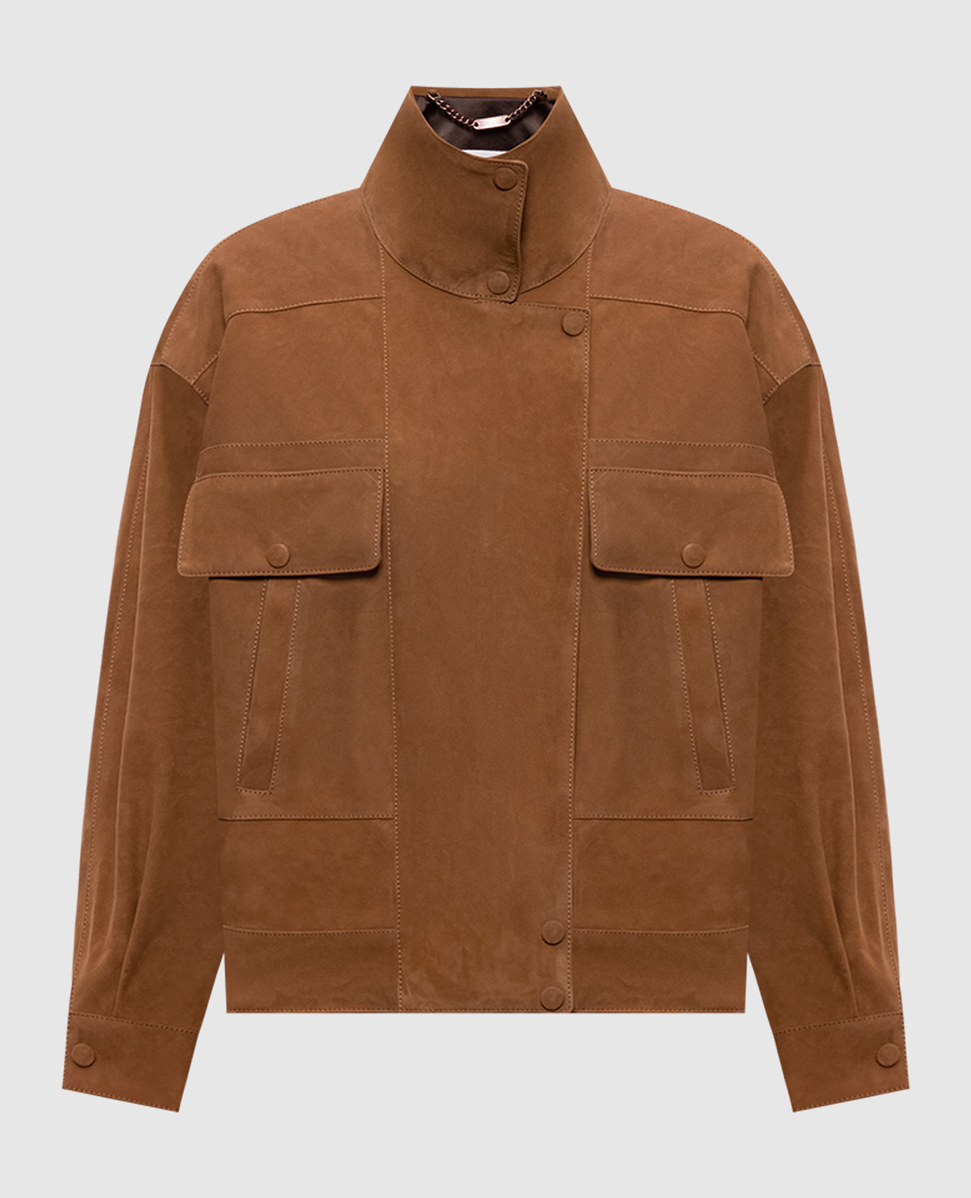 Brown suede jacket