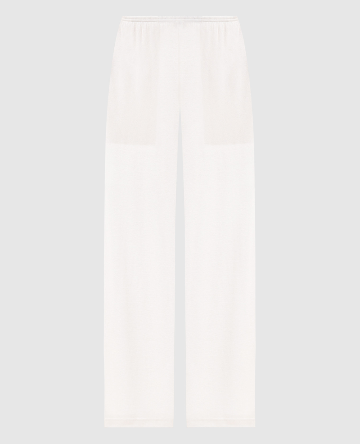 Ivory silk pants
