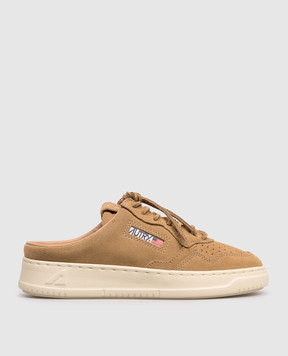 AUTRY Medalist brown suede mules A1UNMULWUU04