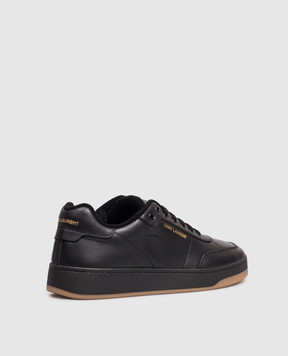 Saint Laurent Black leather SL/61 sneakers with logo print 81947600N00