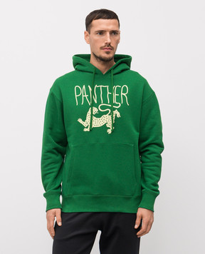 Valentino Green Panther hoodie 8V3MF28NBC6