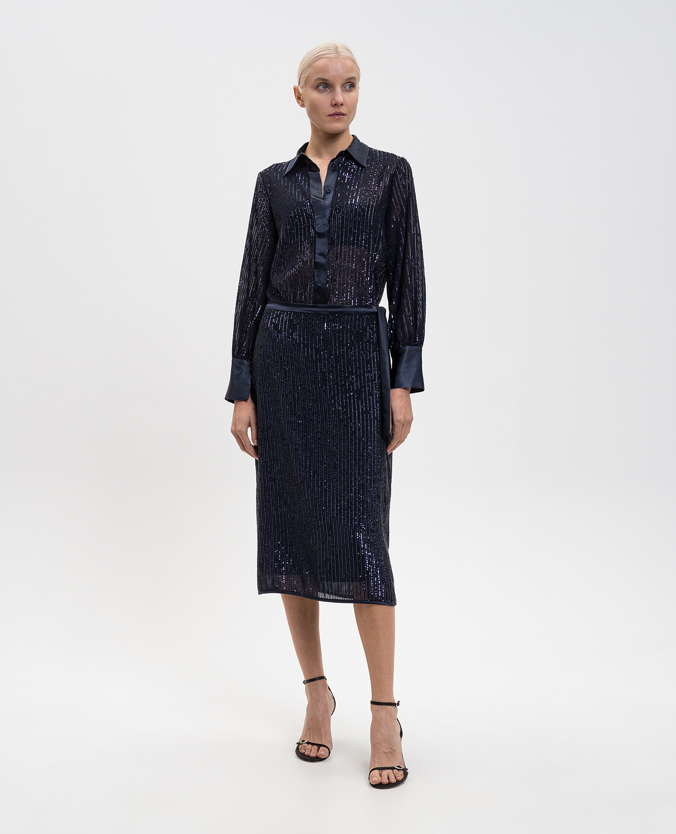 Blue blouse with sequins Peserico 2
