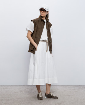 Brunello Cucinelli White knitted T-shirt M19259500