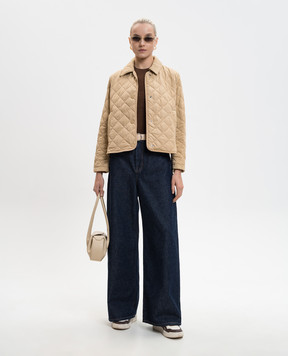 Max Mara Brown wool and silk top MSTLEPRE