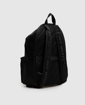 Off-White Black backpack with Diag Spray print OWMNB13F26FB01